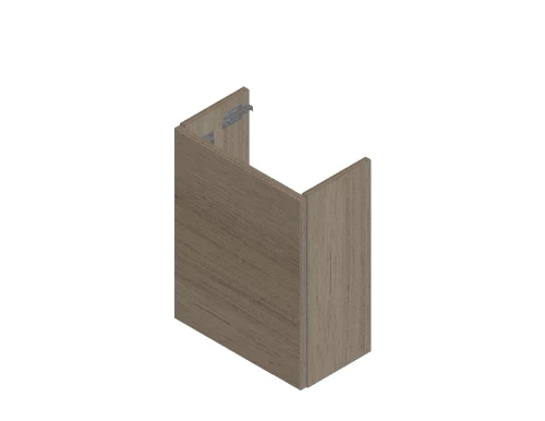 Thiny wastafelonderkast met 1 deur links 400 x 220 x 520 mm - smoked oak KL1284