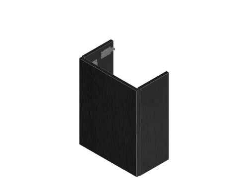 Thiny wastafelonderkast met 1 deur links 400 x 220 x 520 mm - raven oak KL1288