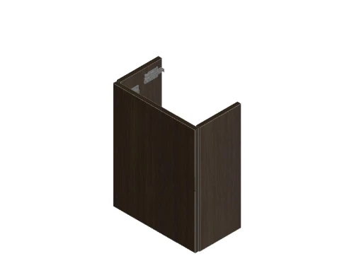 Thiny wastafelonderkast met 1 deur links 400 x 220 x 520 mm - lungo KL1290