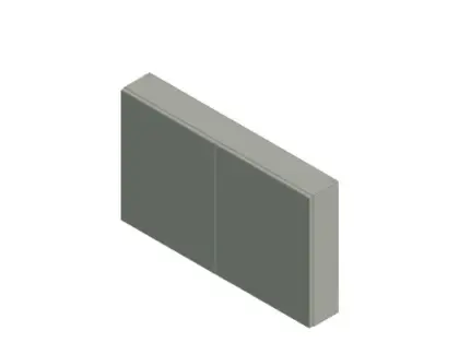 Kivu spiegelkast zonder verlichting met 2 deuren 1200 x 720 x 160 mm - wit - zonder combibox KL14151