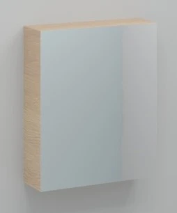 Kivu spiegelkast zonder verlichting met 1 deur links 600 x 720 x 160 mm - smoked oak - exclusief combibox KL1430