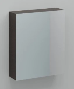 Kivu spiegelkast zonder verlichting met 1 deur rechts 600 x 720 x 160 mm - raven oak - exclusief combibox KL1451