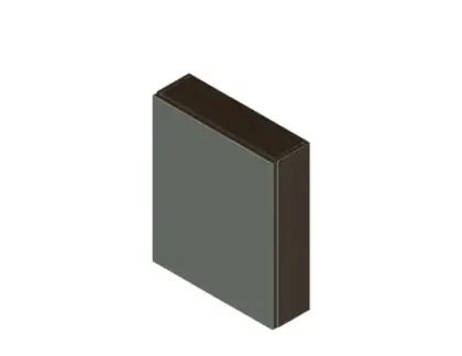 Kivu spiegelkast zonder verlichting met 1 deur rechts 600 x 720 x 160 mm - lungo - exclusief combibox KL1461