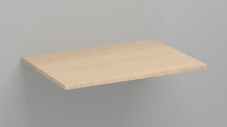 Kivu wastafelblad Melamine 700 x 500 x 18 mm - smoked oak KL1491