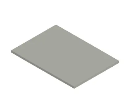 Kivu wastafelblad HPL 700 x 500 x 18 mm - wit laminaat KL15811