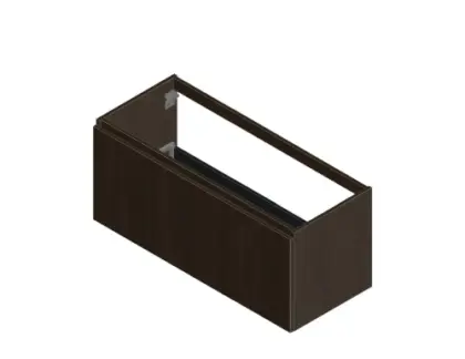 Kivu wastafelonderkast met 1 lade greeploos 1200 x 475 x 520 mm - lungo KL2179