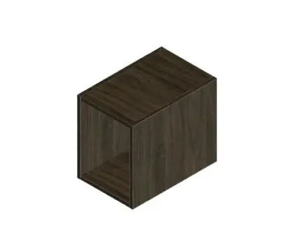 Klaire 39 - open rek 300 x 435 x 390 mm - walnut KL3181