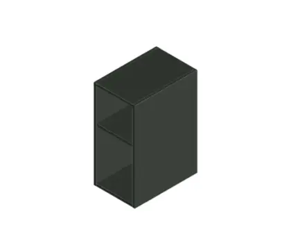 Klaire 65 - open rek 300 x 435 x 650 mm - moon verde KL3213