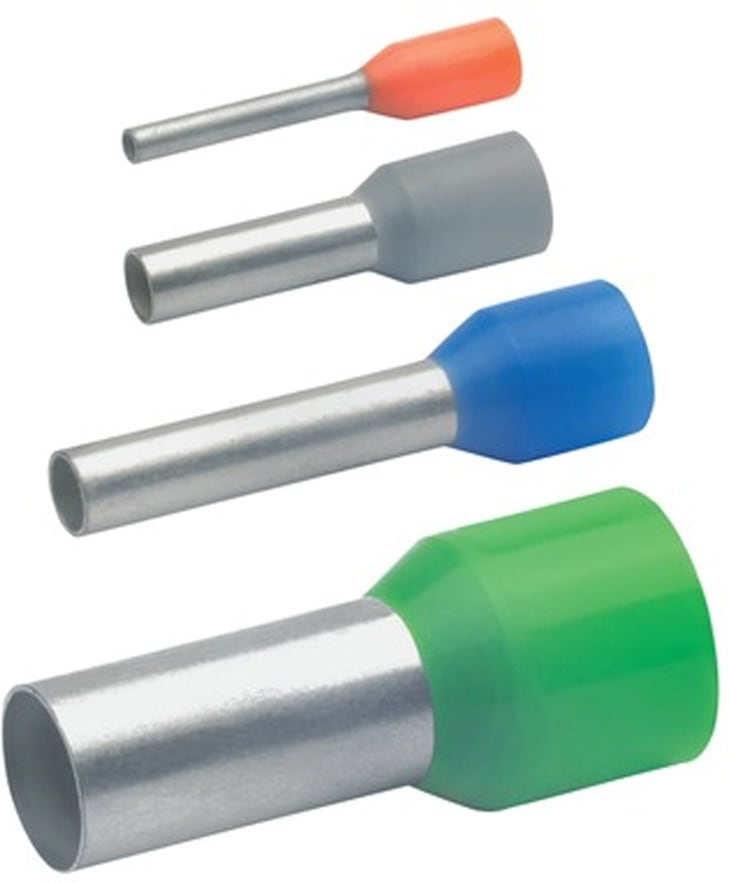 KLAUKE Kabelschoen geïsoleerde adereindhuls Duitse kleurencode 6mm² 12mm koper 175/S