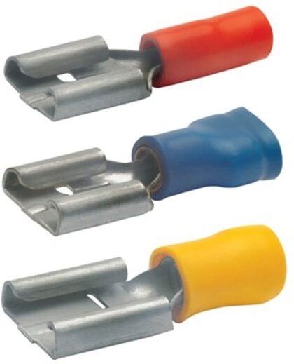 KLAUKE Vrouwelijke vlakstekker isolatie PVC rood 0