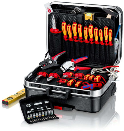 KNIPEX Gereedschapskoffer gevuld BIG Basic Move ElektroPlus 68-delig 00 21 06