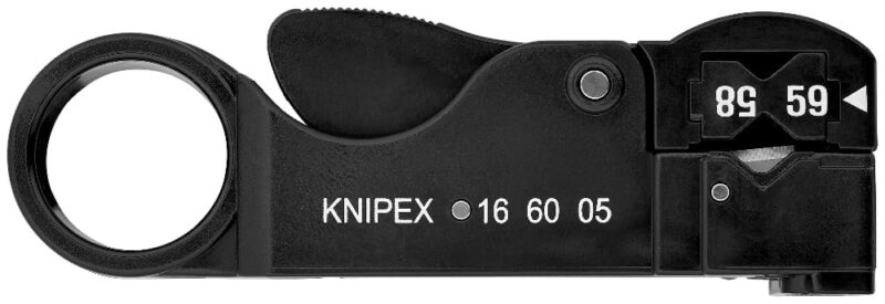 KNIPEX Ontmantelingsgereedschap voor coax-kabel RG 58 / RG 59 / RG 62