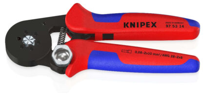 KNIPEX Zelfinstellende krimptang voor adereindhulzen