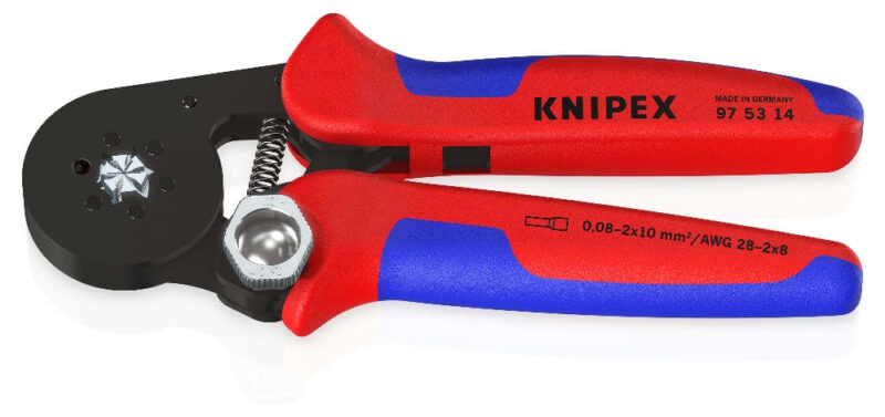 KNIPEX Zelfinstellende krimptang voor adereindhulzen