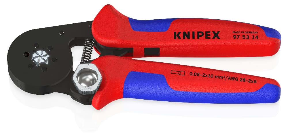 KNIPEX Zelfinstellende krimptang voor adereindhulzen