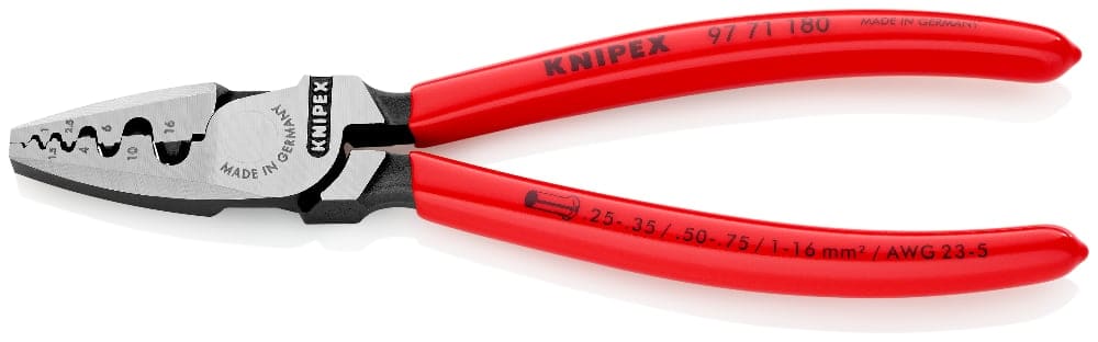 KNIPEX Krimptang voor adereindhulzen