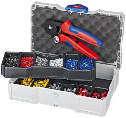KNIPEX Krimpassortiment voor adereindhulzen + krimptang