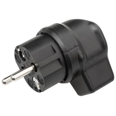 Kalthoff Stekker in winkelhaak rubber 10/16A 250V met randaarding 0341GUWI