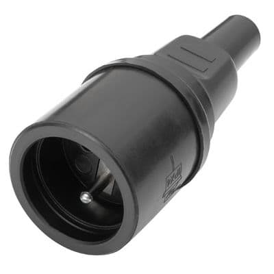 Kalthoff Koppelstekker in rubber 10/16A 250V met aarding