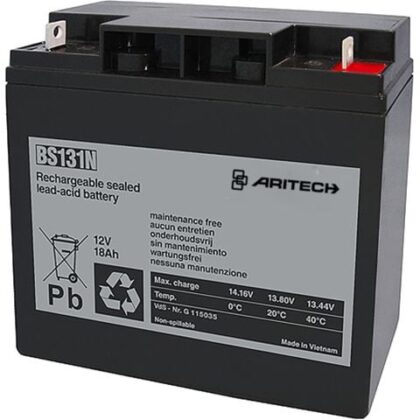 Kidde Commercial Batterij 12V - 18 Ah (181x76x167mm) VDS: G 101081 BS131N