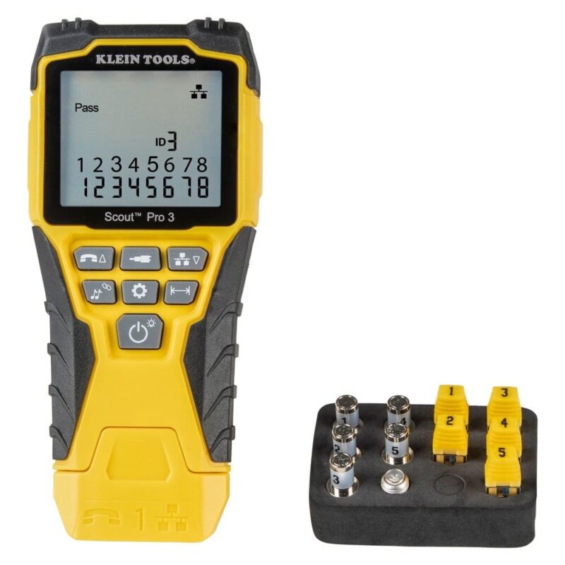 Klein Tools SCOUTPRO 3 VDV Tester met 5 afstandsmodules A81000254