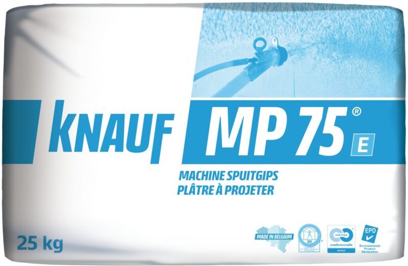 Knauf Spuitgips voor wanden en plafonds - MP 75 - zak 25kg 00856688