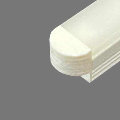 LEDLAB MODEL 8 ENDCAP FOR SKAB PROFILE 8X6 - WHITE WITH HOLE 003081258101