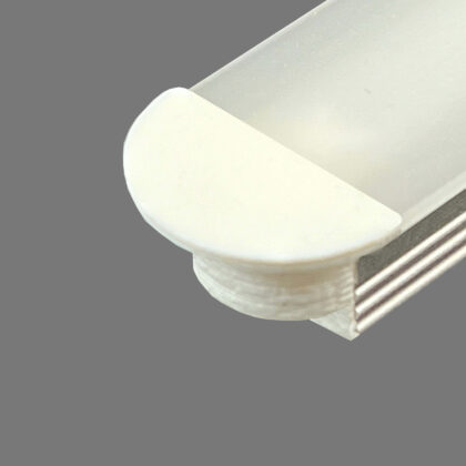 LEDLAB MODEL 11 ENDCAP FOR SKAB PROFILE 8X6 - WHITE WITH HOLE 003111258101