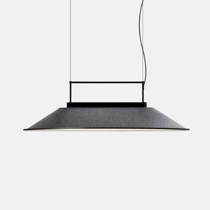 LEDS-C4 Pendant Shoemaker 1204mm LED 55 LED warm-white 2700K DALI-2 Black Gray 3631lm 00-7732-05-EK