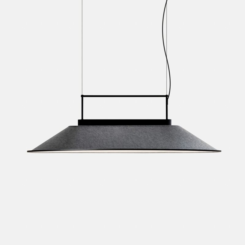 LEDS-C4 Pendant Shoemaker 1204mm LED 55 LED warm-white 2700K DALI-2 Black Gray 3631lm 00-7732-05-EK