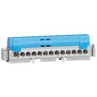 LEGRAND Nulleiderklemmenblok - 75 mm IP2x - 8x16mm² - blauw 004842