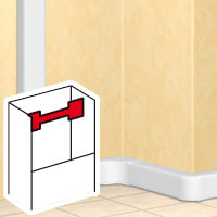LEGRAND Kabelklem - rood - DLP design 50x150/50x220/65x150 - 2/3x65 010681