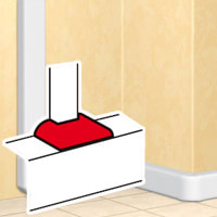 LEGRAND T-aftakking profielen < 50x105 voor DLP design kabelgoten 010732