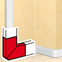 LEGRAND Variabele platte hoek DLP design 35 x 105 mm - wit 010784
