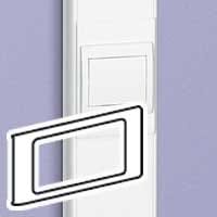 LEGRAND Houder standaard schakelapparatuur - dubbel - DLP design 35x105/50x105 mm 010923