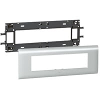LEGRAND DLP houder alu 8 modules deksel 85mm Mosaic viervoudig 011218