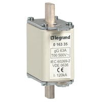 LEGRAND Mespatroon gG 100A grootte 00 500V 120kA met verklikker 016345