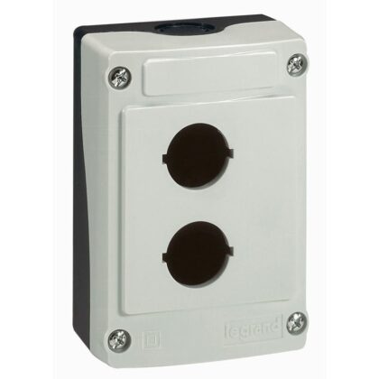 LEGRAND Osmoz doos - 2 openingen - grijs - uit te rusten lege doos 024202