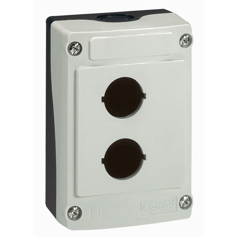 LEGRAND Osmoz doos - 2 openingen - grijs - uit te rusten lege doos 024202