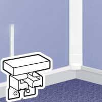 LEGRAND Einddeksel links of rechts DLP lijst 32 x 20 mm - wit 031209