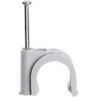 LEGRAND Hechtklem Fixfor ronde kabel diam. 4mm -grijs- spijker 20mm 031523