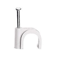 LEGRAND Hechtklem Fixfor ronde kabel diam. 10mm -wit- spijker 30 mm 031559