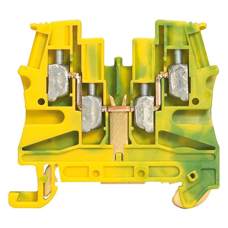 LEGRAND Schroefklem 1 verbinding - 2 IN/2 OUT 4mm² - metalen voet