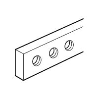 LEGRAND Koperen staaf 12x4mm - lengte 990mm - met getapte gaten M5 - 160A 037389