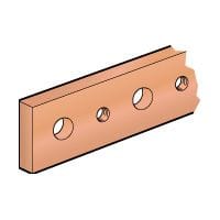 LEGRAND Koperen staaf 25x5mm - lengte 1750mm - met getapte gaten M6 - 330/270A 037418