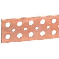 LEGRAND Koperen staaf 63x5mm - lengte 1750mm - met gladde gaten - 800/700A 037441