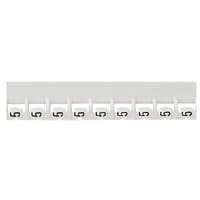 LEGRAND Mémocab merkteken - cijfer 0 - zwart/witte achtergrond - 2
