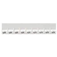 LEGRAND Mémocab merkteken - cijfer 5 - zwart/witte achtergrond - 2