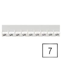 LEGRAND Mémocab merkteken - cijfer 7 - zwart/witte achtergrond - 2