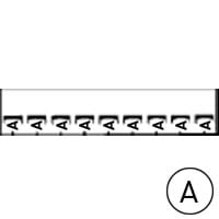 LEGRAND Mémocab merkteken - letter A - zwart/witte achtergrond - 2